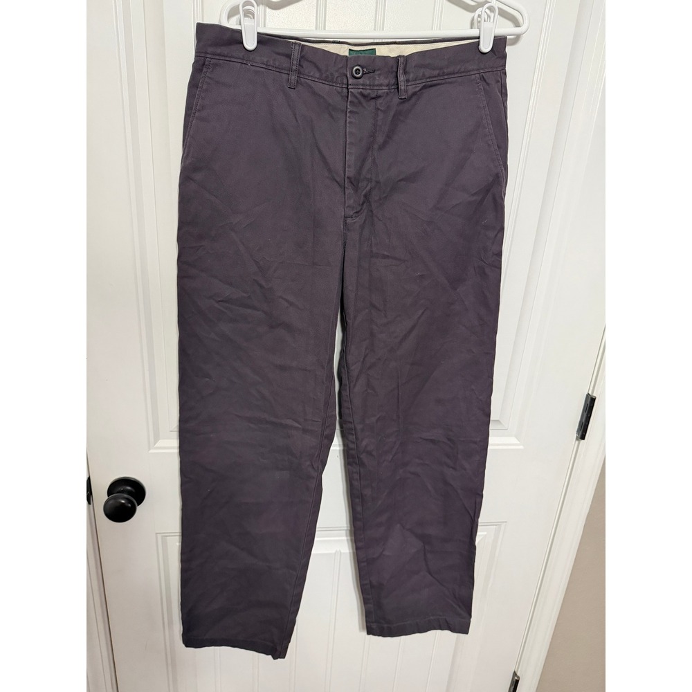 J.Crew Chino Pants Mens 32x32 Dark Purple Straight Leg Flat Front Casual EUC